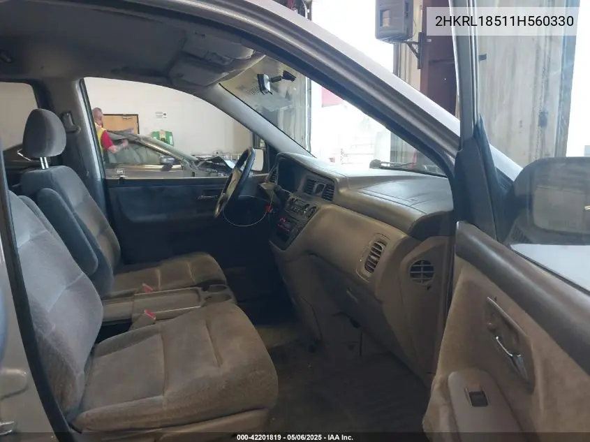 2001 Honda Odyssey Lx VIN: 2HKRL18511H560330 Lot: 42201819