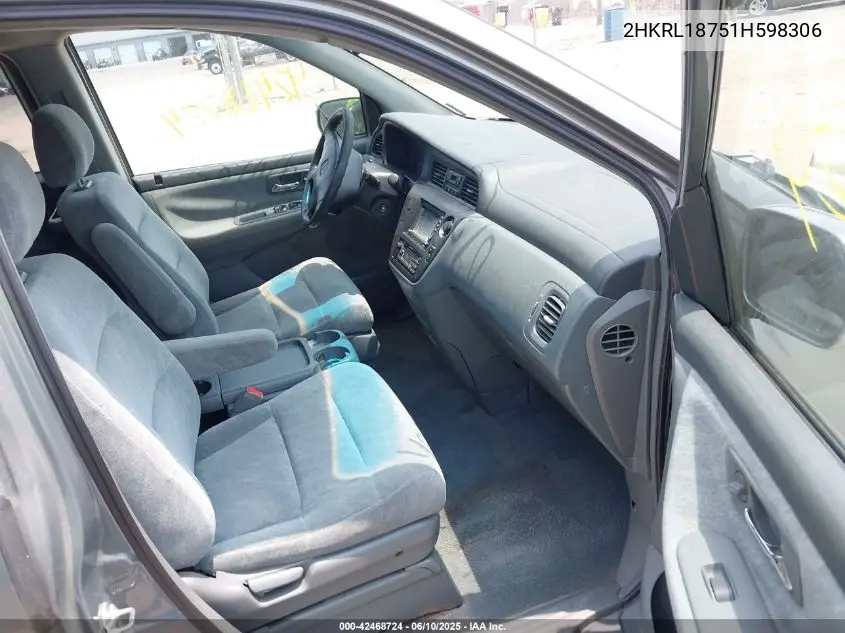 2001 Honda Odyssey Ex VIN: 2HKRL18751H598306 Lot: 42468724