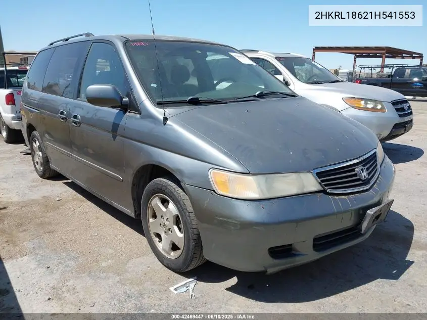 2001 Honda Odyssey Ex VIN: 2HKRL18621H541553 Lot: 42469447