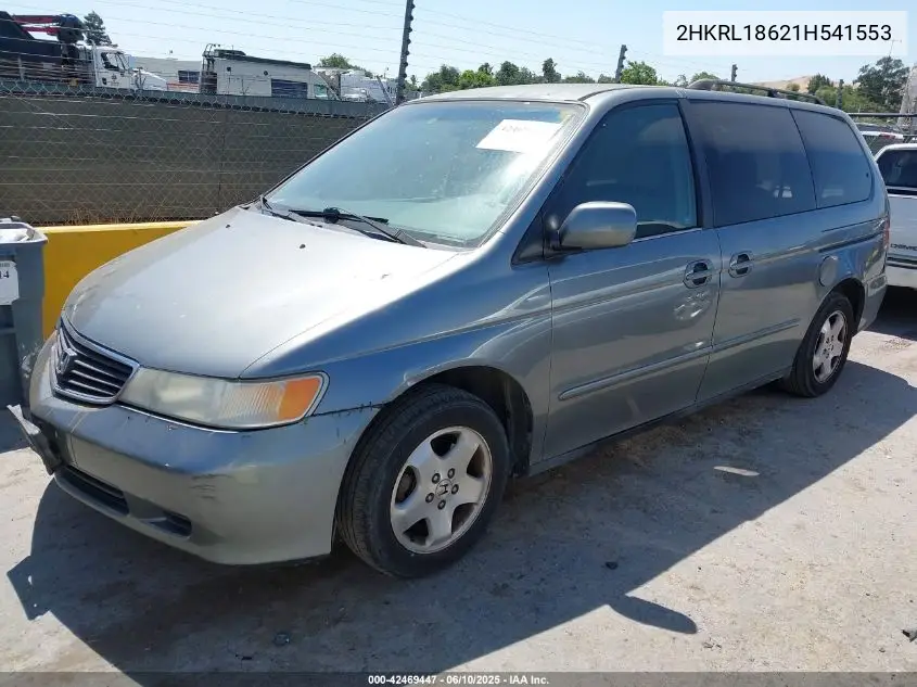 2001 Honda Odyssey Ex VIN: 2HKRL18621H541553 Lot: 42469447