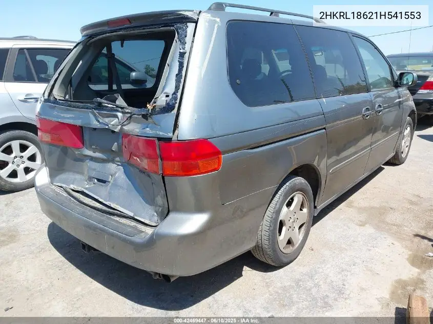 2001 Honda Odyssey Ex VIN: 2HKRL18621H541553 Lot: 42469447
