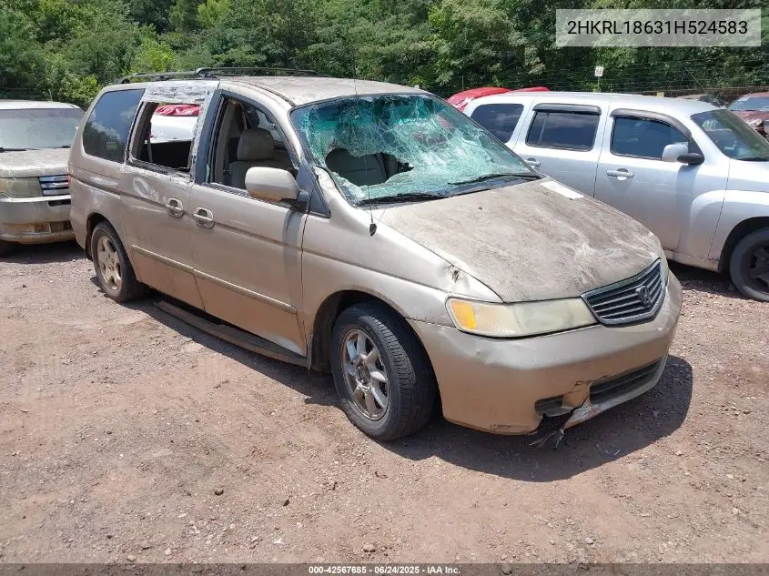 2001 Honda Odyssey Ex VIN: 2HKRL18631H524583 Lot: 42567685