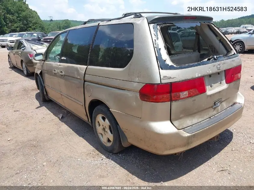 2001 Honda Odyssey Ex VIN: 2HKRL18631H524583 Lot: 42567685