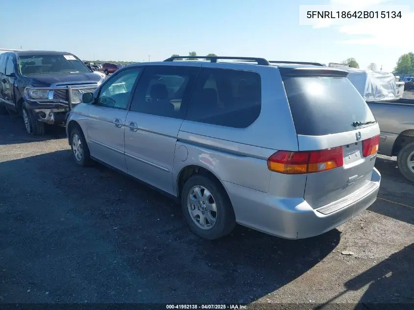2002 Honda Odyssey Ex VIN: 5FNRL18642B015134 Lot: 41952138