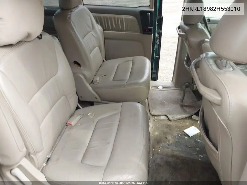 2002 Honda Odyssey Ex-L VIN: 2HKRL18982H553010 Lot: 42261973