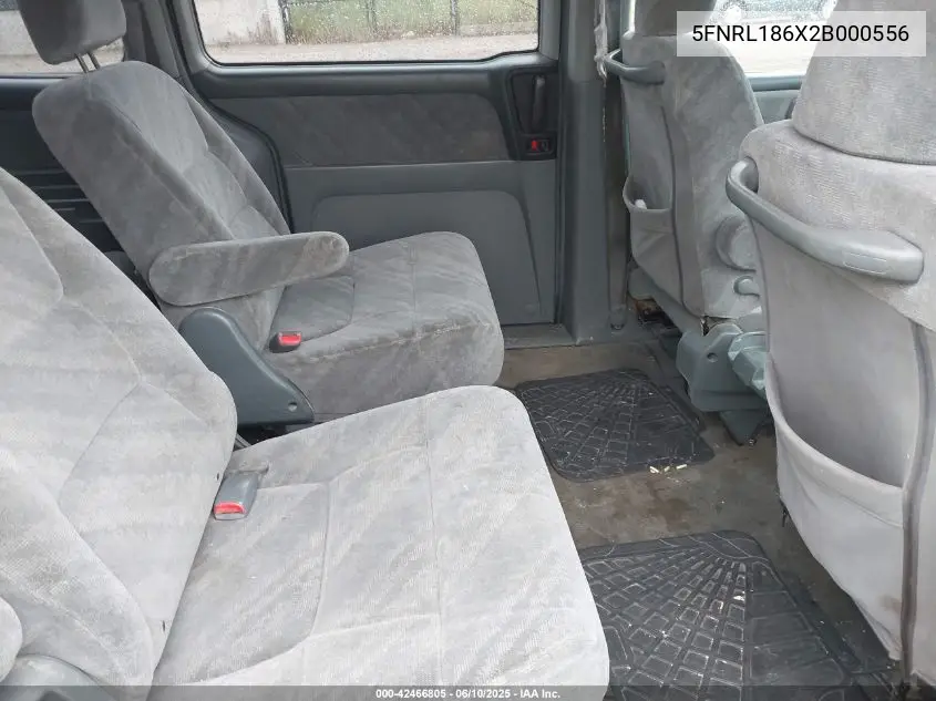 2002 Honda Odyssey Ex VIN: 5FNRL186X2B000556 Lot: 42466805
