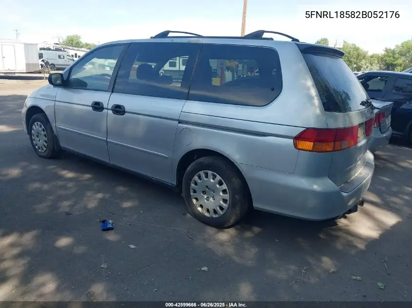 2002 Honda Odyssey Lx VIN: 5FNRL18582B052176 Lot: 42599666