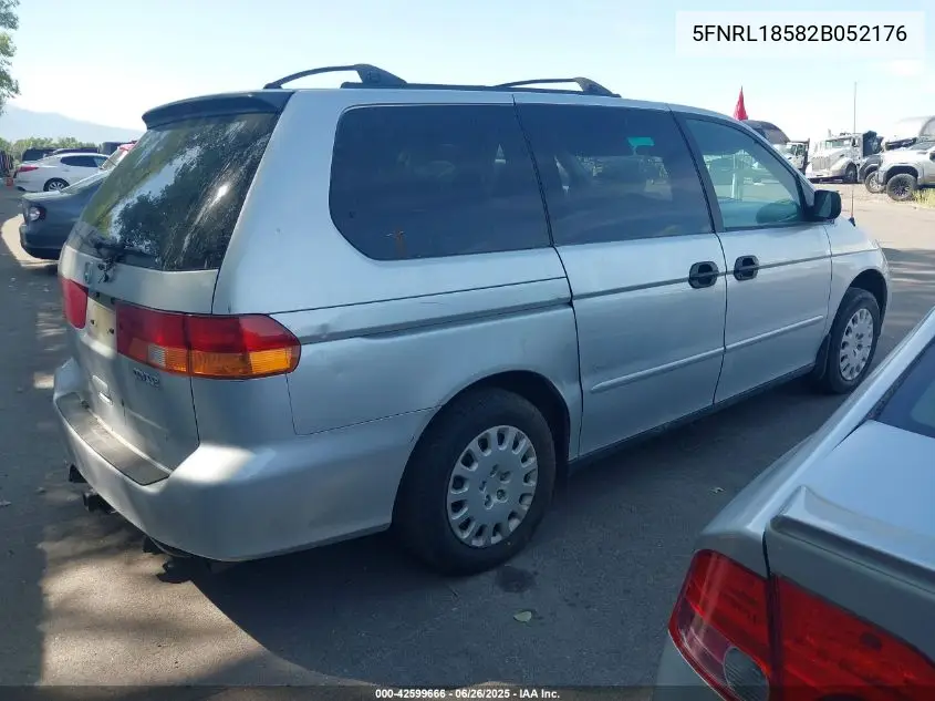 2002 Honda Odyssey Lx VIN: 5FNRL18582B052176 Lot: 42599666