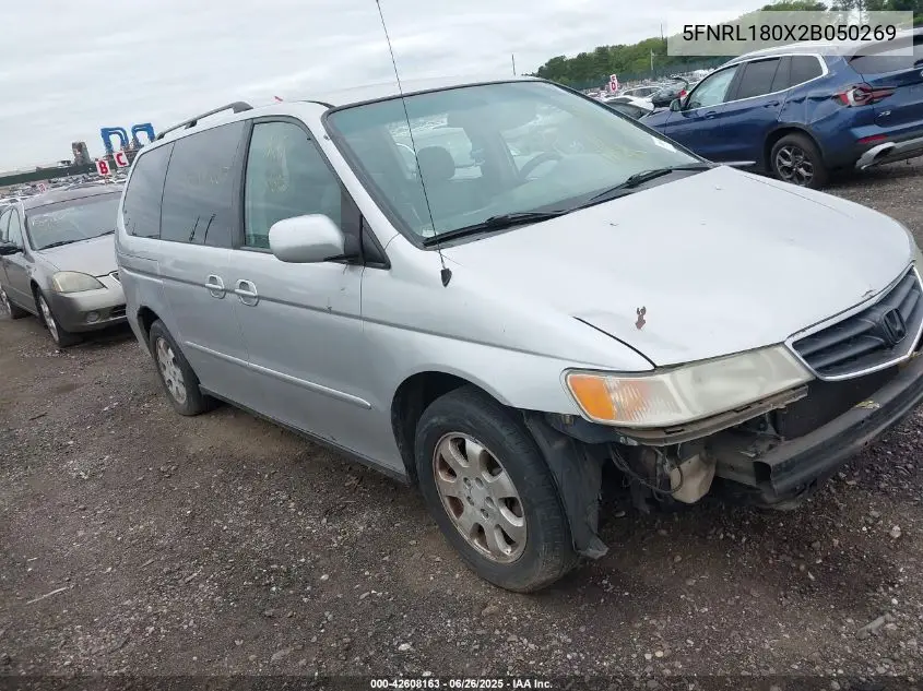 2002 Honda Odyssey Ex-L VIN: 5FNRL180X2B050269 Lot: 42608163