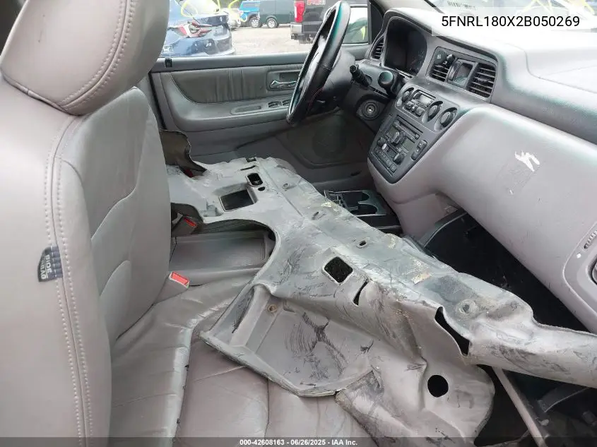 2002 Honda Odyssey Ex-L VIN: 5FNRL180X2B050269 Lot: 42608163