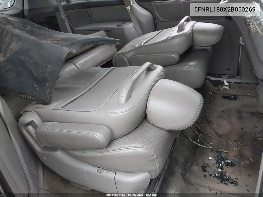 2002 Honda Odyssey Ex-L VIN: 5FNRL180X2B050269 Lot: 42608163