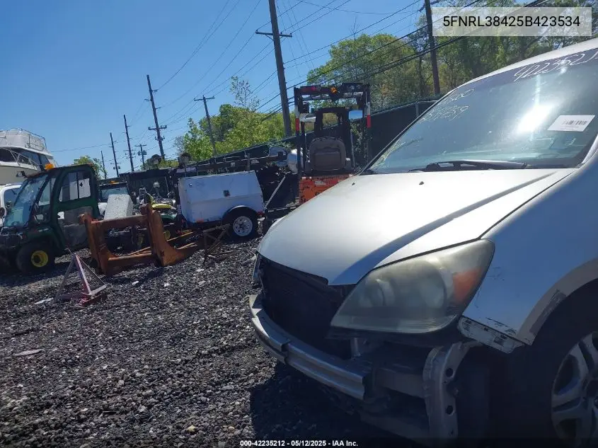 2005 Honda Odyssey Ex VIN: 5FNRL38425B423534 Lot: 42235212