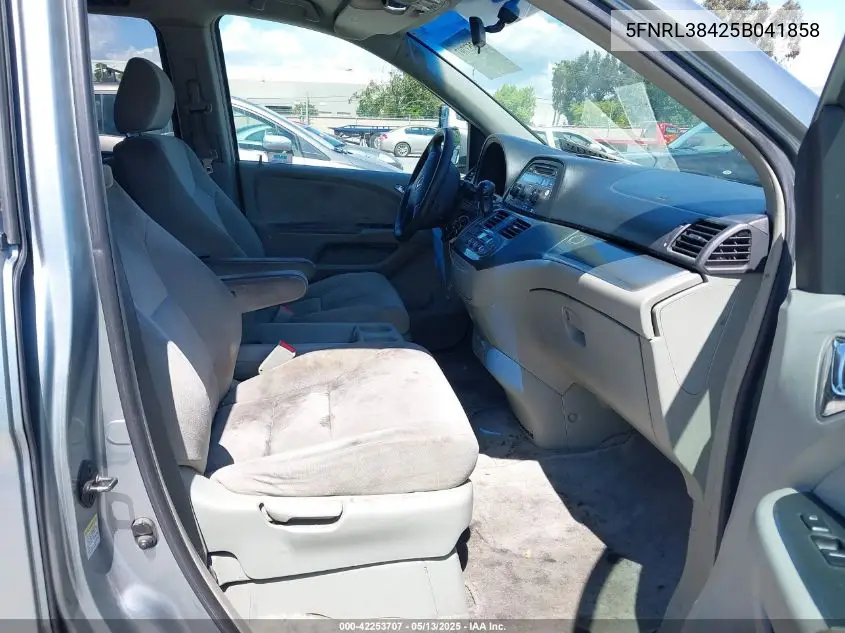 2005 Honda Odyssey Ex VIN: 5FNRL38425B041858 Lot: 42253707