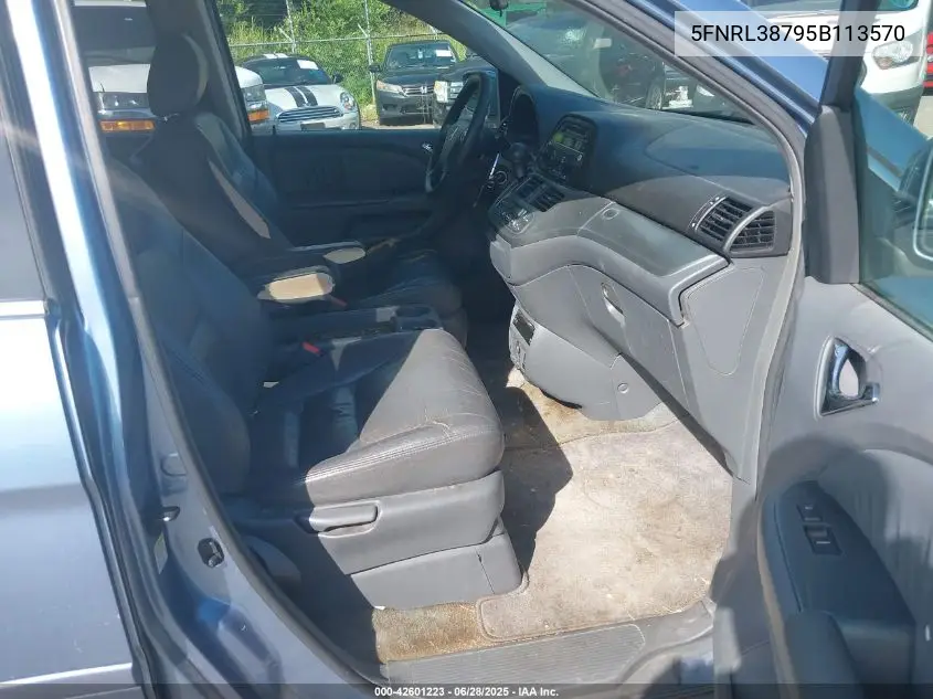 2005 Honda Odyssey Ex-L VIN: 5FNRL38795B113570 Lot: 42601223