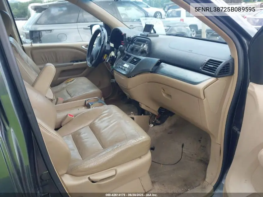 2005 Honda Odyssey Ex-L VIN: 5FNRL38725B089595 Lot: 42614178