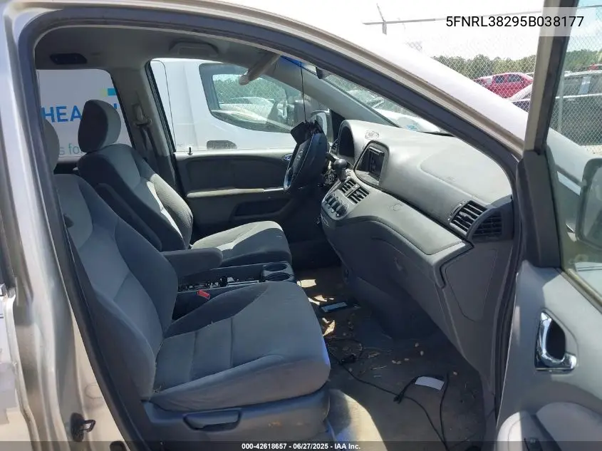 2005 Honda Odyssey Lx VIN: 5FNRL38295B038177 Lot: 42618657