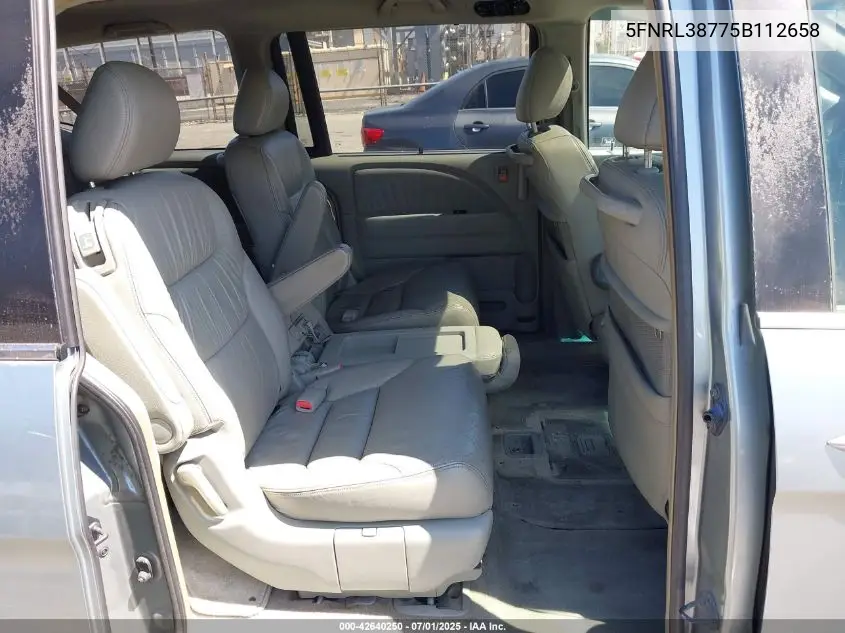 2005 Honda Odyssey Ex-L VIN: 5FNRL38775B112658 Lot: 42640250