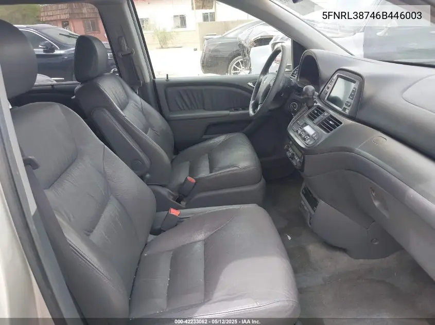 2006 Honda Odyssey Ex-L VIN: 5FNRL38746B446003 Lot: 42233082