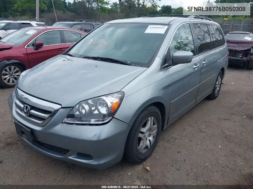 2006 Honda Odyssey Ex-L VIN: 5FNRL38776B050308 Lot: 42606815