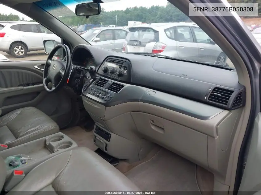 2006 Honda Odyssey Ex-L VIN: 5FNRL38776B050308 Lot: 42606815