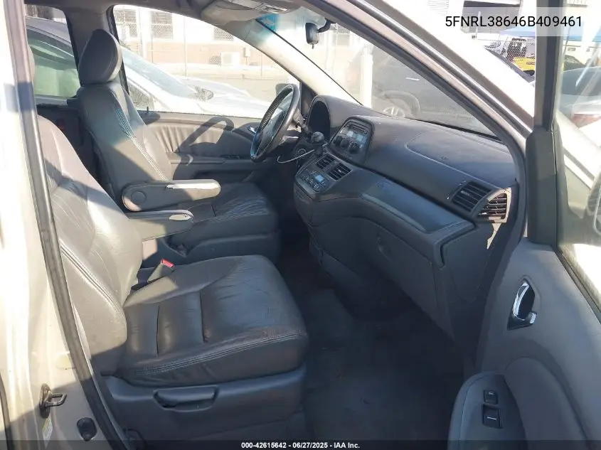 2006 Honda Odyssey Ex-L VIN: 5FNRL38646B409461 Lot: 42615642