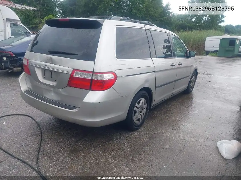 2006 Honda Odyssey Lx VIN: 5FNRL38296B123795 Lot: 42634303