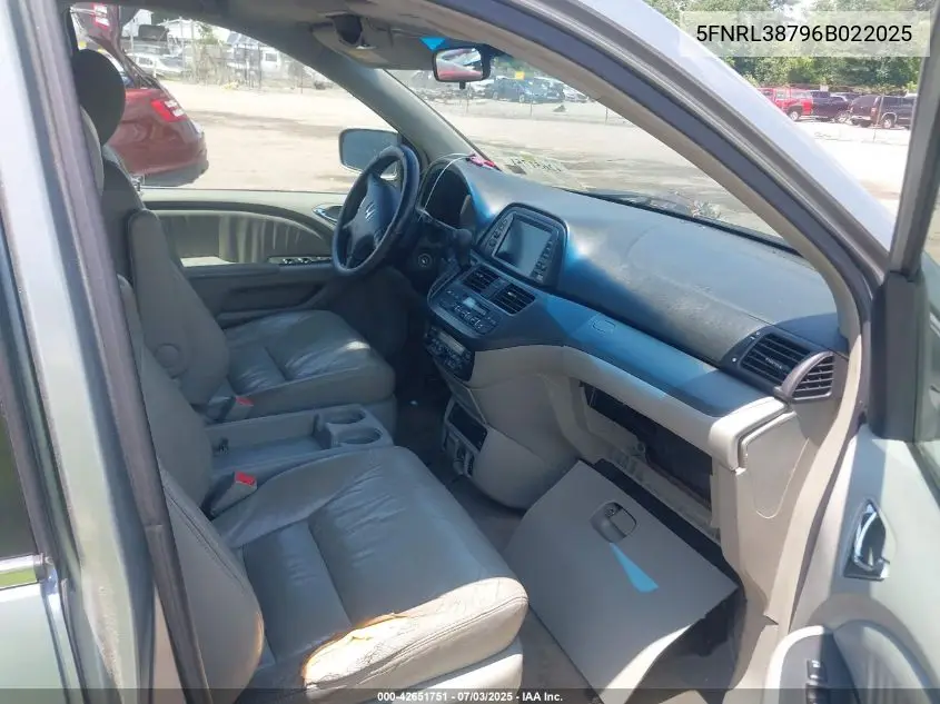 2006 Honda Odyssey Ex-L VIN: 5FNRL38796B022025 Lot: 42651751