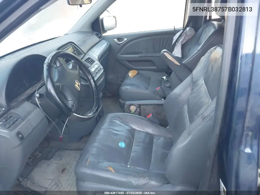 2007 Honda Odyssey Ex-L VIN: 5FNRL38757B032813 Lot: 42617455