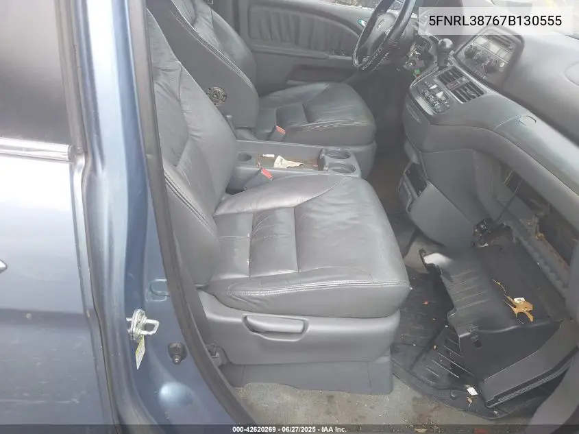 2007 Honda Odyssey Ex-L VIN: 5FNRL38767B130555 Lot: 42620269