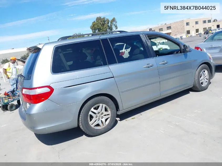 2007 Honda Odyssey Ex VIN: 5FNRL384X7B044025 Lot: 42654276