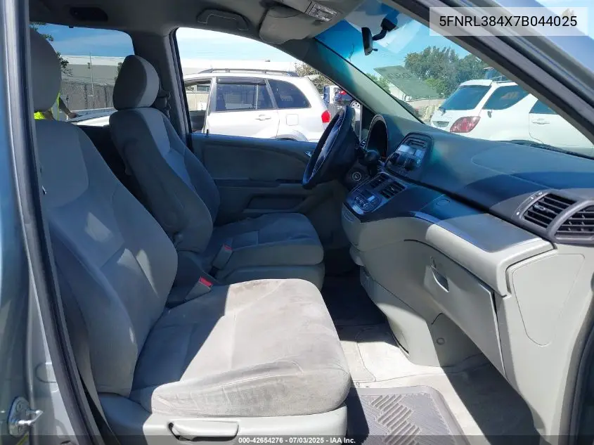 2007 Honda Odyssey Ex VIN: 5FNRL384X7B044025 Lot: 42654276