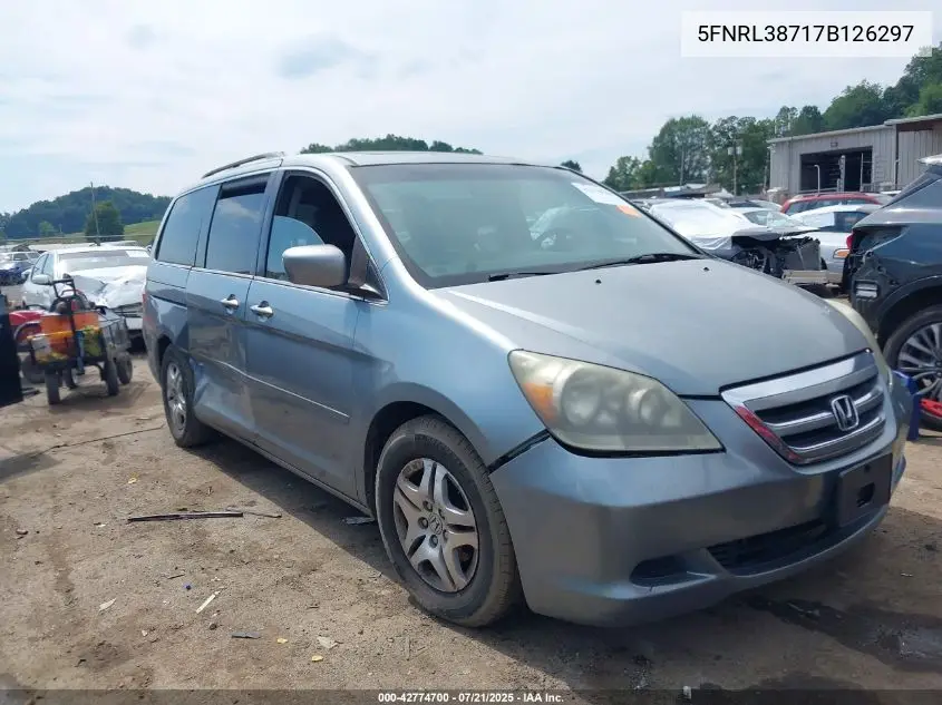 2007 Honda Odyssey Ex-L VIN: 5FNRL38717B126297 Lot: 42774700