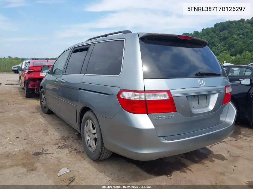2007 Honda Odyssey Ex-L VIN: 5FNRL38717B126297 Lot: 42774700