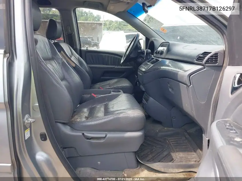 2007 Honda Odyssey Ex-L VIN: 5FNRL38717B126297 Lot: 42774700