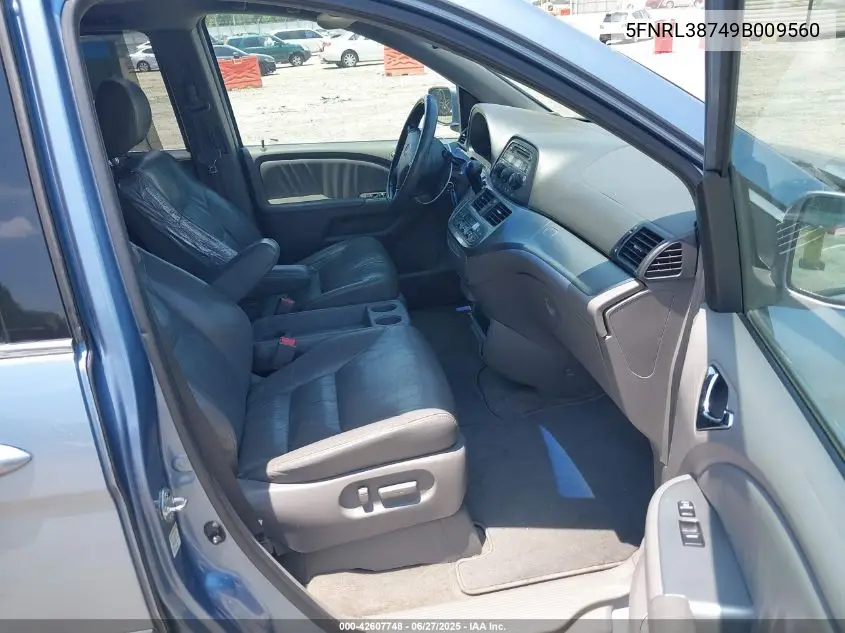 2009 Honda Odyssey Ex-L VIN: 5FNRL38749B009560 Lot: 42607748