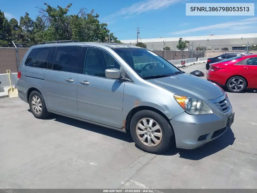 2009 Honda Odyssey Ex-L VIN: 5FNRL38679B053513 Lot: 42673037
