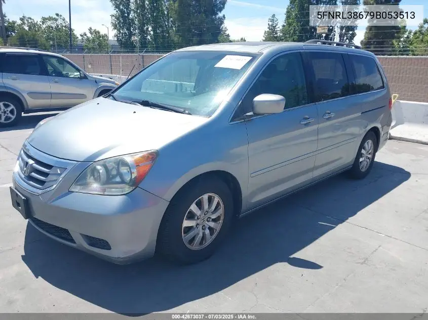 2009 Honda Odyssey Ex-L VIN: 5FNRL38679B053513 Lot: 42673037