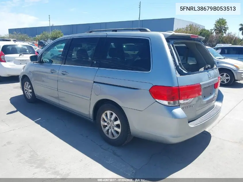 2009 Honda Odyssey Ex-L VIN: 5FNRL38679B053513 Lot: 42673037