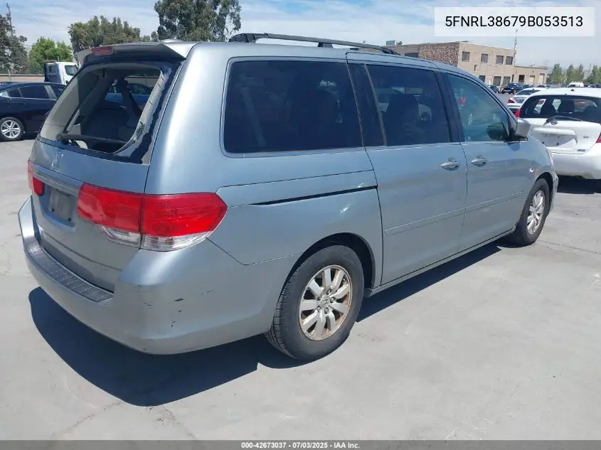 2009 Honda Odyssey Ex-L VIN: 5FNRL38679B053513 Lot: 42673037