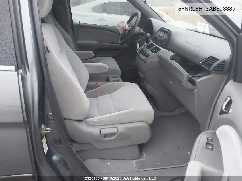 2010 Honda Odyssey Dx VIN: 5FNRL3H13AB503389 Lot: 12325155