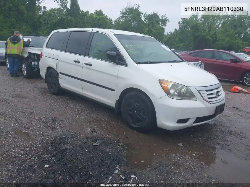 2010 Honda Odyssey Lx VIN: 5FNRL3H29AB110330 Lot: 42177099