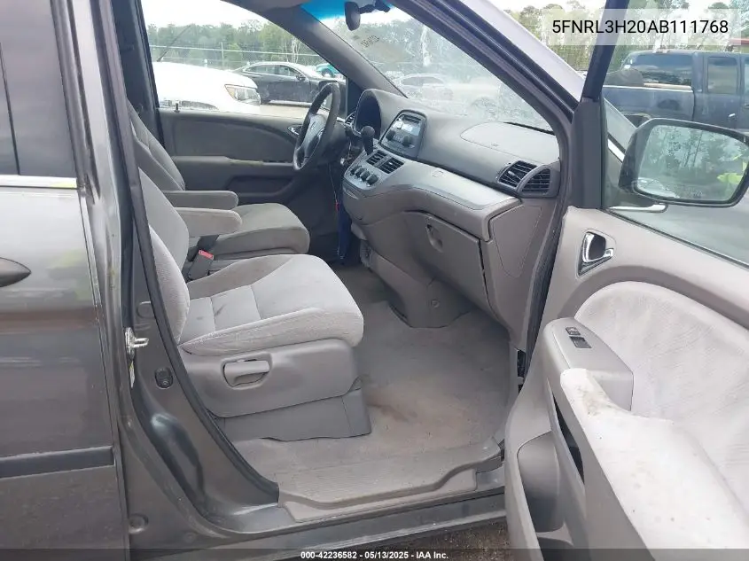 2010 Honda Odyssey Lx VIN: 5FNRL3H20AB111768 Lot: 42236582