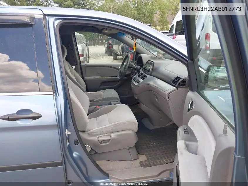 2010 Honda Odyssey Lx VIN: 5FNRL3H22AB012773 Lot: 42597335