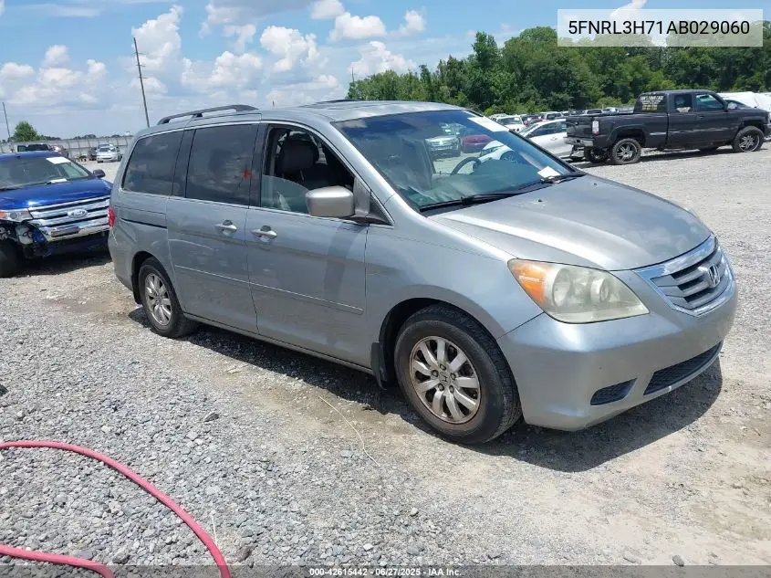 2010 Honda Odyssey Ex-L VIN: 5FNRL3H71AB029060 Lot: 42615442
