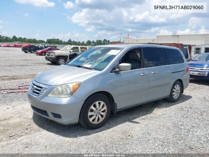 2010 Honda Odyssey Ex-L VIN: 5FNRL3H71AB029060 Lot: 42615442