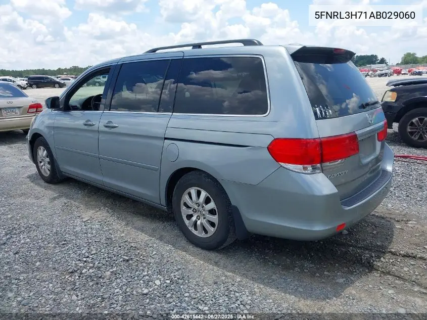 2010 Honda Odyssey Ex-L VIN: 5FNRL3H71AB029060 Lot: 42615442