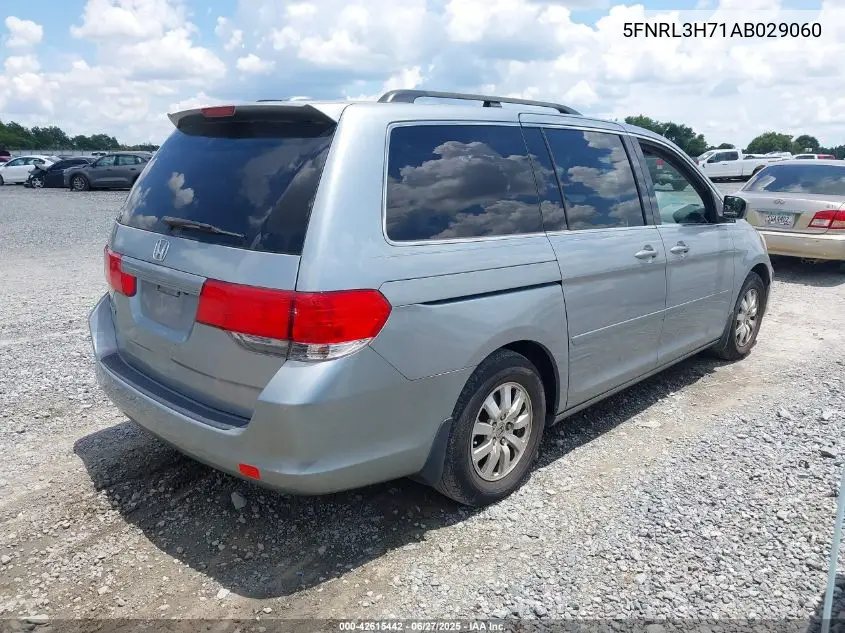 2010 Honda Odyssey Ex-L VIN: 5FNRL3H71AB029060 Lot: 42615442