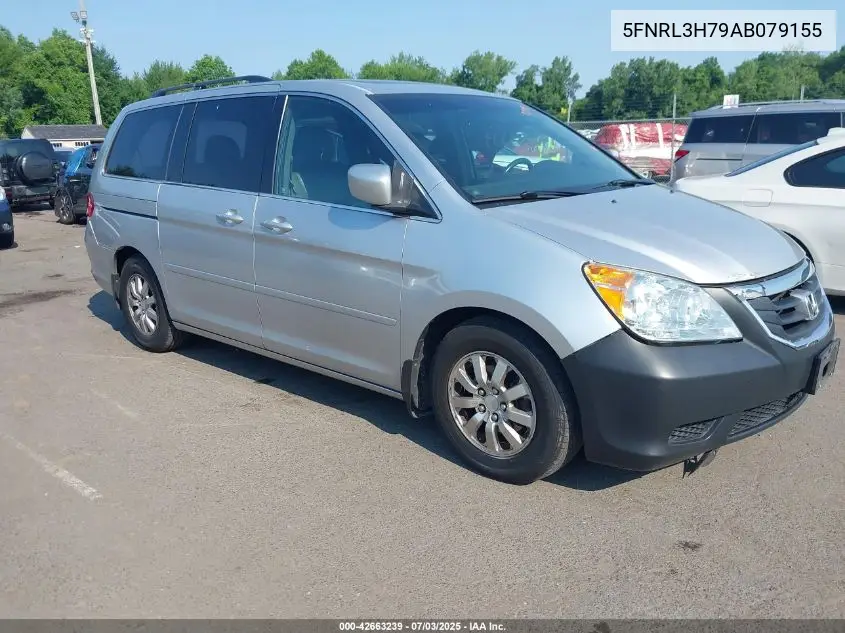 2010 Honda Odyssey Ex-L VIN: 5FNRL3H79AB079155 Lot: 42663239