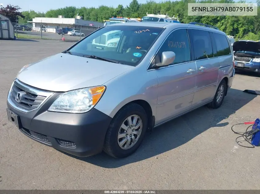 2010 Honda Odyssey Ex-L VIN: 5FNRL3H79AB079155 Lot: 42663239