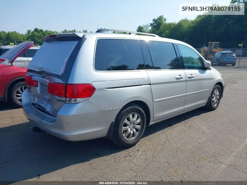 2010 Honda Odyssey Ex-L VIN: 5FNRL3H79AB079155 Lot: 42663239